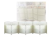 Compact Folding Room Divider - 6 Panel for Nurseries Offices & Bedrooms - Stylish Portable and Versatile Partition (60x30cm)