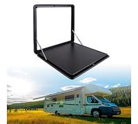 Compact Folding Table Extendable Kitchen Table Outdoor Folding Table for RVs Aluminum Wall Mount Max Load 25kg Space Saving Design Versatile Use for Patio and Camping