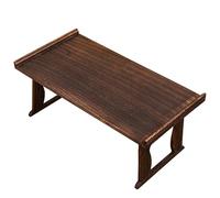 Compact Folding Tea Table - Low Wooden Coffee Table for Small Spaces - Sleek Modern Design for Living Room Accent