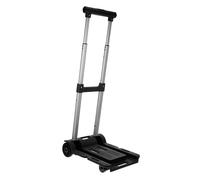 Compact Folding Transport Cart with Swivel Wheels Durable Plastic Hand Wagon for Easy Mobility Ideal for Home Travel and Household Use