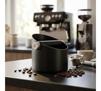 Compact for espresso Puck Knock Box for Small Countertops Compact(white) | for premium stainless steel, removable bar for easy cleaning, fits under machine, 16cm compact size