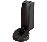 Compact For Mini Hydraulic Door Stopper Featuring Hydraulic Buffering for Quiet Door Closure Adjustable Height for Various Door Gaps Zinc Alloy (Black)