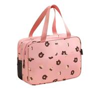 Compact Friendly Wet Dry Separated Toiletry Spacious Compartments Leak Design for Cosmetics Portable Water Resistant Cosmetic Bag