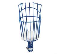 Compact Fruit Picker Head Compatible with Common Pole Systems for Harvesting Apples Peaches Plums and Similar Fruits (Blue)