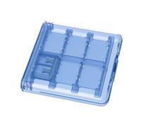 Compact Game Card Organiser Shockproof Waterproof ABS Case with Internal Dividers Easy to Carry for Gaming Colorful Game Storage Box