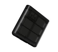 Compact Game Card Organiser Shockproof Waterproof ABS Case with Internal Dividers Easy to Carry for Gaming Colorful Game Storage Box