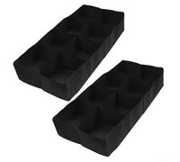 Compact Gardening Solution 8 Grids Fabric Raised Garden Bed For Herb, Vegetable And Flower Cultivation Outdoors (2pcs 120 * 60 * 30)