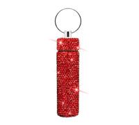 Compact Glitters Pills Organized Small Holder with Keychain Practical Pills Container for Camping and Travel