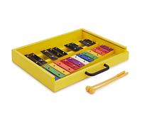 Compact Glockenspiel by Gear4music Rainbow / Black Keys