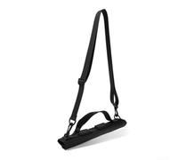 Compact Golf Club Carrier Bag Made Of Tear Resistant Nylon With Customizable Shoulder Strap For Easy Transport Black(Black)