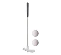 Compact Golf Putters - Zinc Alloy Head, Two-Way Steel Stick | Lightweight Indoor Golf Accessory, Versatile Putting Game Trainer Kit, Sturdy Practice Club for Home Office Bedroom Play Area Use