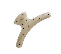 Compact Grip Hair Claw Women's Finish Fine Teeth Hold Office to Gym Styling Tool Lightweight Resin Clip, フリーサイズ