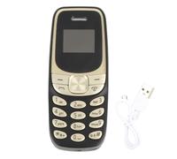 Compact GSM Dual SIM Phone with Bluetooth & Voice Changer - Black Gold