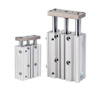 Compact Guide Air Pneumatic Cylinder Stroke 10 to 300mm Actuator