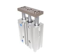 Compact Guide Cylinder Thin Three axis air Pneumatic Cylinder with Guide Rod bore 12 mm Stroke 10-150mm MGPL12(125mm Stroke,MGPM12)