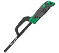 Compact Hacksaw Manual Hand Saw with Tool-Less Blade Change, 10-Inch Blade x7 Included, Rubber Grip Mini Hacksaw for Cutting Wood,Metal, PVC, and in Tight Spaces