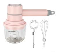 Compact Hand Mixer Wireless for Small Kitchens Lightweight | Compact size 20x10x10cm, for ideal for small kitchens, portable travel use, fits in drawers easily(Powder)