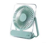 Compact Handheld Fan Foldable Design USB C Rechargeable for battery Operated Strong Airflow for Stroller Car Seat Green 17cm(White)