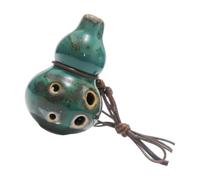 Compact Handheld Ocarina Ceramic C 6 Hole, Beginner Music Instrument for Classroom Routines and Home Play Entry Ocarina Ceramic Wind Instrument School Music Intro Beginner Practice Handheld Cord Carry