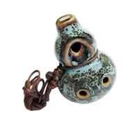 Compact Handheld Ocarina Ceramic C 6 Hole, Beginner Music Instrument for Classroom Routines and Home Play Entry Ocarina Ceramic Wind Instrument School Music Intro Beginner Practice Handheld Cord Carry