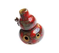 Compact Handheld Ocarina Ceramic C 6 Hole, Beginner Music Instrument for Classroom Routines and Home Play Entry Ocarina Ceramic Wind Instrument School Music Intro Beginner Practice Handheld Cord Carry