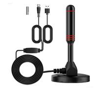 Compact HD Digital TV Antenna with 30DBI Signal Strength for Indoor and Outdoor Use, Fast Connection to DVB T2