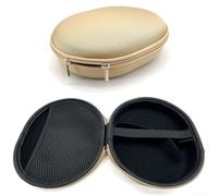 Compact Headphone Pouch 22x17cm with Double Zipper(Khaki)