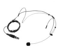Compact Headset Mic, Omnidirectional Condenser Microphone With 4-Pin Xlr Connector For Wireless Bodypack Transmitter - Noise Cancelling Headworn Mic