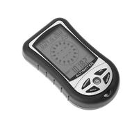 Compact Hiking Altimeter - Digital Climbing Barometer Instrument, Multi Function Weather Station | 8 in 1 Backlight Display for Temperature, Forecast, Ideal for