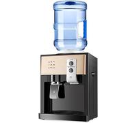 Compact Hot & Cold Water Dispenser - Countertop Water Cooler Machine, Mains Fed for Home or Office, Easy Setup, 18.9L Bottle Compatible, Sleek Modern Design (Champagne Gold)