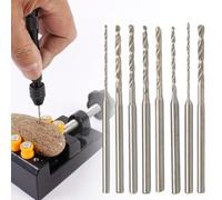 Compact HSS Drill Bit 2 35mm Shank, Straight Handle for Efficient Wood, Plastic, and Rubber Drilling Projects (1.6mm)