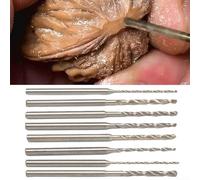 Compact HSS Drill Bit 2 35mm Shank, Straight Handle for Efficient Wood, Plastic, and Rubber Drilling Projects (1.2mm)