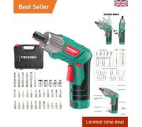 Compact HYCHIKA Electric Screwdriver - 35 Accessories, LED Light & USB Charging