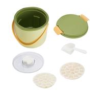 Compact Ice Bucket Kit PP Ice Cube Trays with Bin Scoop Easy Release DIY Favorite Ice Cubes for Home Camping