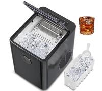 Compact Ice Machine, Nugget Ice Maker for Home Bar, Kitchen, RV, Apartment, Camping, Office - Self-Cleaning Countertop Design