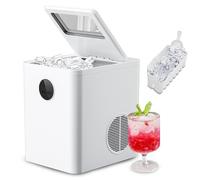 Compact Ice Machine, Nugget Ice Maker, Self-Cleaning, 2 Sizes, for Home Bar, Kitchen, RV, Apartment, Camping, Office