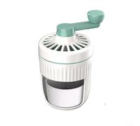Compact Ice Shaver Machine for Homemade Snow Cones Hand Operated Ice Crusher Perfect for Picnics and Parties (Green)