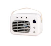 Compact Individual Climate Fan with Adjustable Humidity and Sleep Mode for Desk Areas Quiet Desktop Cooler