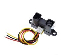 Compact infrared proximity sensor GP2Y0A02YK0F with real time analog signal output and measurement range from 20 to 150 cm for obstacle detection