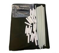 Compact Insect Proof Greenhouse Cover with Arch Supports for Effective Plant Shielding and Ventilation (green 1000cm)