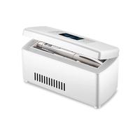 Compact Insulin Cooler Travel Insulin Cool Box Refrigerator Refrigerator and Insulin Cooler, LCD Display 2-18℃ Constant Temperature/Alarm, Outdoor Home, Box for Medication Intelligent Tempe