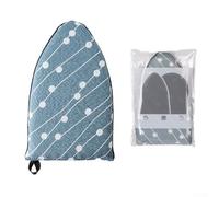 Compact Ironing Board Cover for Steam Irons - Small Sponge Ironing Mat with Crushed Flower Pattern, 22.5 x 14.5 x 2.8 cm, Fits Standard Ironing Tab(C2pcs)