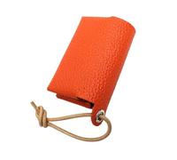 Compact Japanese Styles PU Leather Tissue Holder Foldable Paper Box Bag Adjustable Cord Travel Pouches Japanese Craftsmanship Case