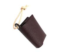 Compact Japanese Styles PU Leather Tissue Holder Foldable Paper Box Bag Adjustable Cord Travel Pouches Japanese Craftsmanship Case