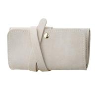 Compact Jewelry Organizer, Foldable Roll Bag, 4.72 Inches Jewelry Pouch with Metal Button, Soft Fiber Earring Holder, Travel Pouch with Stylish Design, Accessories Bag for Girls and Women