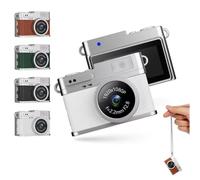 Compact Keychain Camera 20MP 1080P with LED Light & 0.96" Display - Portable Mini Video Recorder Supports 128GB 180mAh Battery for Travel Parties