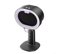 Compact Kitchen Extractor Fan for RV Camping Use(Purple) | Dual hot pot BBQ modes, effective smoke for capture, washable filter, compact 30cm size, USB powered