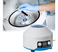 Compact Lab Centrifuge, Laboratory Desktop Centrifuge with LED Digital Display and High-speed Bearings, Speed Range 300-4000r/min & Timing Range 0-99min for Liquid Separation Experiments