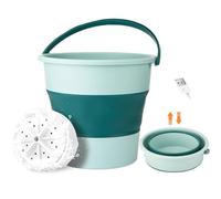 Compact Laundry Washer - Portable Ultrasonic Cleaner, Foldable Drum | Electric USB Device With 10L Water Capacity Ideal For Washing Undergarments And Small Fabrics During Road Trips, Tent Camping