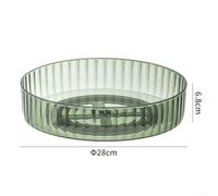 Compact Lazy Susan Organizer for Spices & Makeup Easy Access to All Your Essentials (green L)